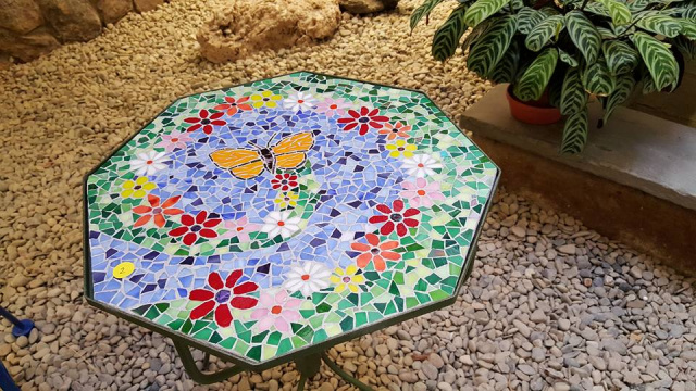 Mosaic Garden Table