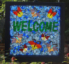 Outdoor Garden Welcome Sign
