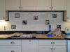 Fused glass mosaic back splash